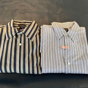 GAP MENS SHIRTS SIZE LARGE GENTLY WORN AND DRY CLEANED